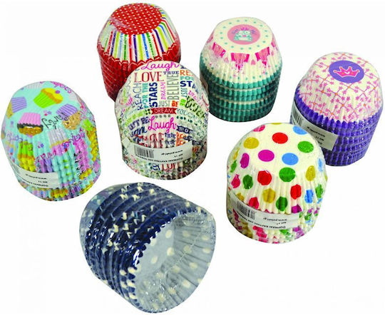 Sidirela Φορμάκια για Cupcakes για Party 50τμχ (Διάφορα Σχέδια) 11εκ
