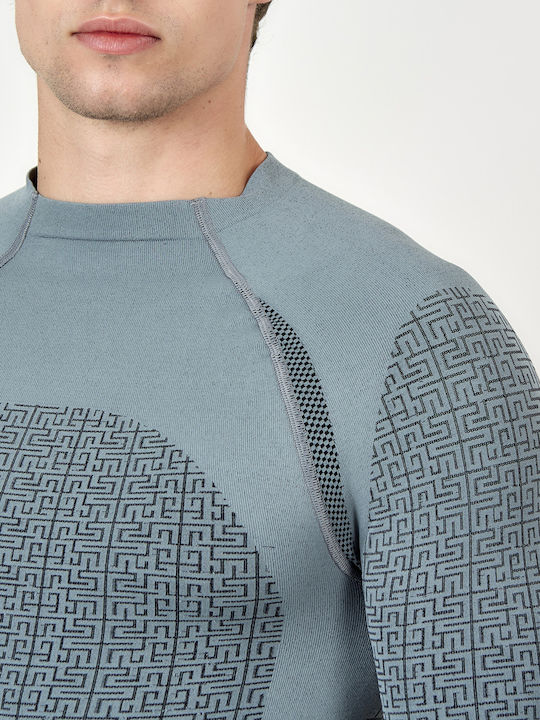 Admiral Men's Thermal Long-Sleeved Shirt Gray