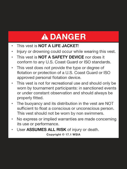 Liquid Force Impact Vest Ενηλίκων για Θαλάσσια Σπορ Μαύρο