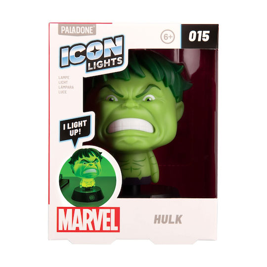 Paladone Kids Decorative Lamp Marvel - Hulk Green