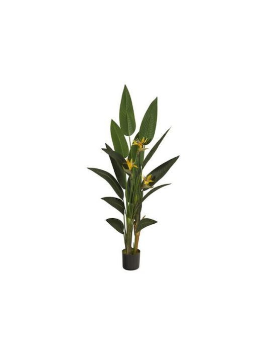 Изкуствено растение в саксия Райска птица Green 160см с LED Gardin