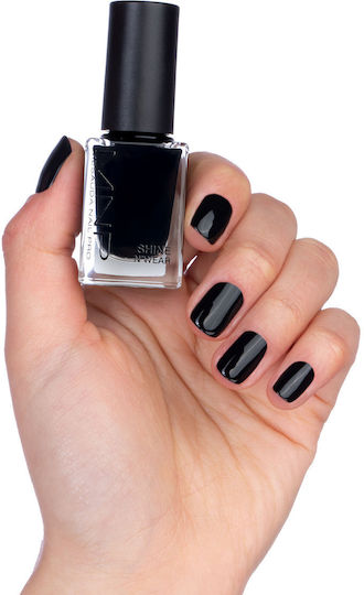 Mesauda Milano Shine N'wear Glossy Nail Polish 229 Back To Black 10ml