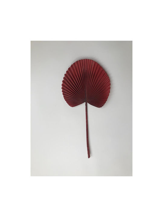 Artificial Decorative Branch Palm Tree Leaf Burgundy 52cm Supergreens