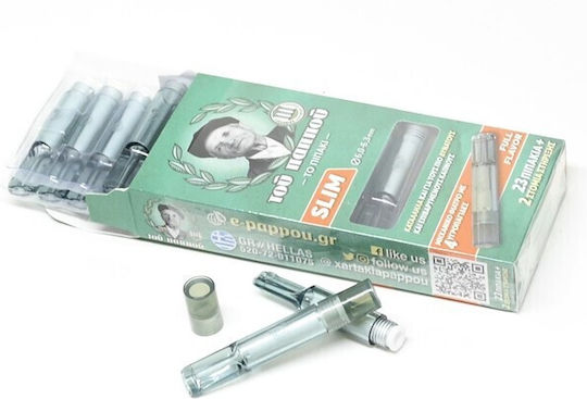 Tou Pappou Zigarettenpfeifen Slim 6mm Transparent 20 Stück