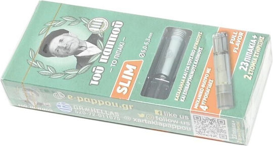 Tou Pappou Zigarettenpfeifen Slim 6mm Transparent 20 Stück