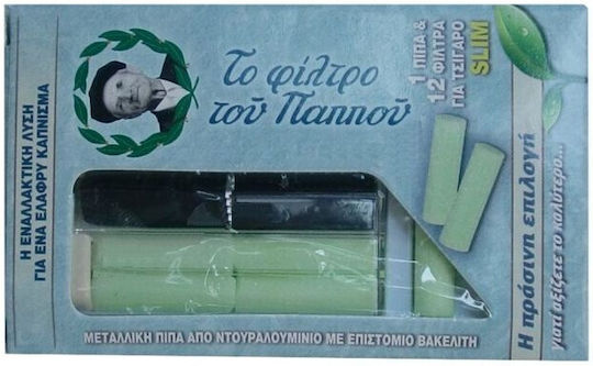 Tou Pappou Pipă de Țigară Slim 6mm Verde