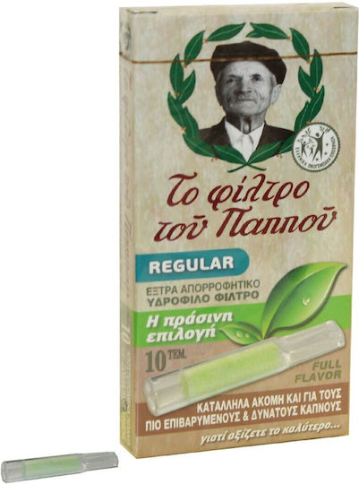 Του Παππού Πίπες Τσιγάρων Regular 8mm Πράσινο 10τμχ