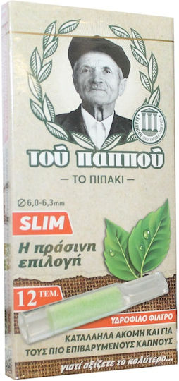 Tou Pappou Zigarettenpfeifen Slim 6mm Grüne 10 Stück
