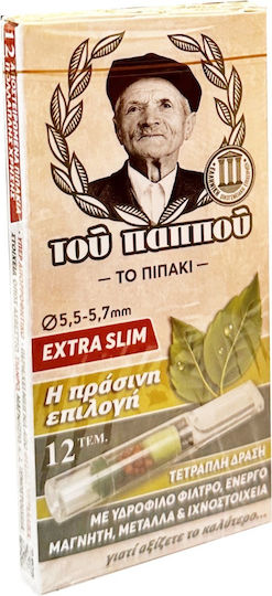 Του Παππού Πίπες Τσιγάρων 5.5mm Πράσινο 12τμχ