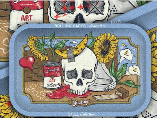 Smoking Rolling Tray 18cm Blue