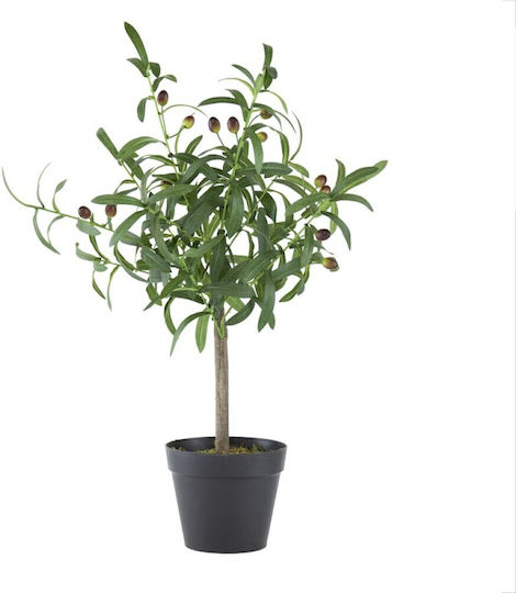 Artekko Künstlicher Olivenbaum im Topf 40x30x66 cm