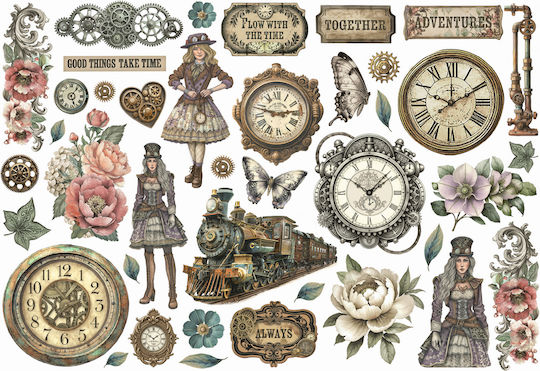 Stamperia Gardens Time Die Cuts Ephemera Scrapbooking Supplies