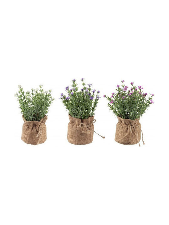 Plantă Artificială în Ghiveci Mic Purple 18cm Bizzotto