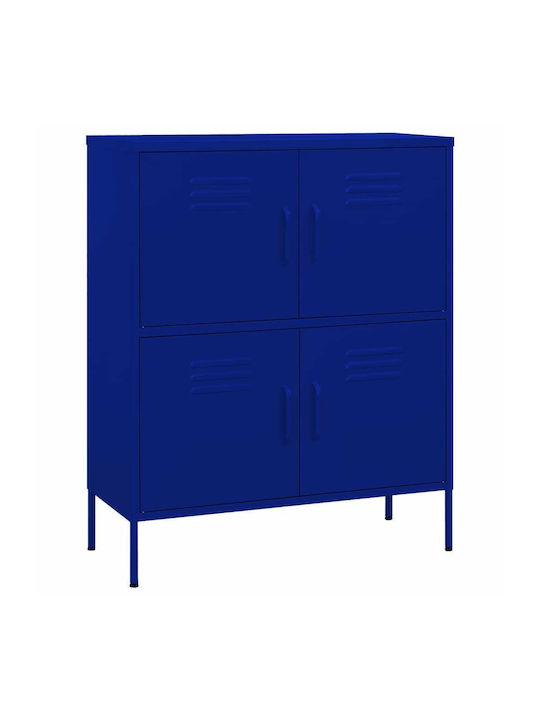 Kabinett Büro Ναυτικό Μπλε 80x35x101.5cm