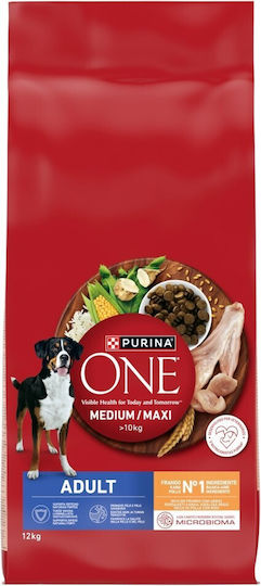 Purina One 12kg Dry Dog Food with Chicken and Rice