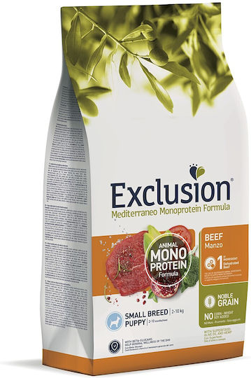 Exclusion 2kg Ξηρά Τροφή για Κουτάβια Μικρόσωμων Φυλών με Βοδινό