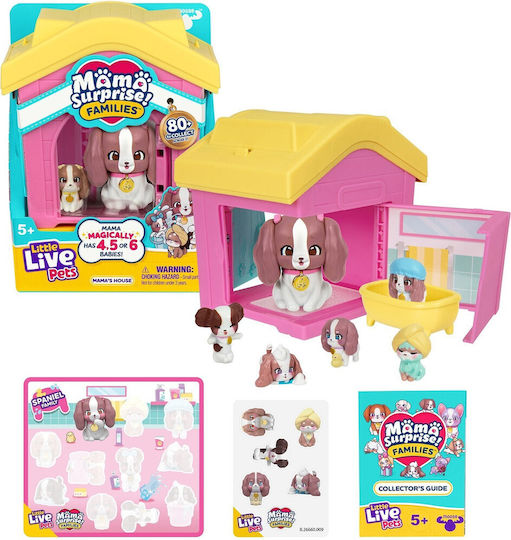 Giochi Preziosi Miniature Toy Mama Surprise Little Live Pets SPANIEL FAMILY