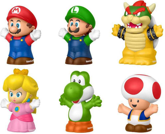 My Mario Little People Collector Mini Figures Height 7cm Set 6 Pieces