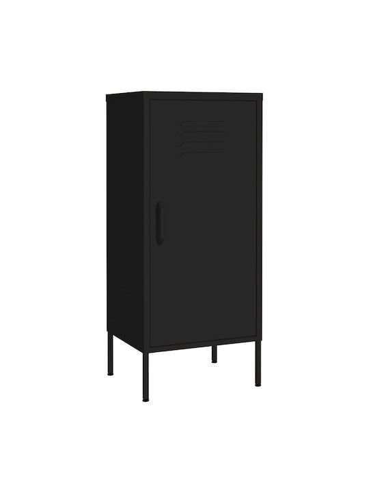 Office Storage Metal Cabinet Black L42.5xW35xH101.5cm