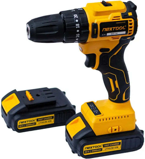 NexTool Ударен Акумулаторен Винтоверт Безчетков 18V 2x2Ah