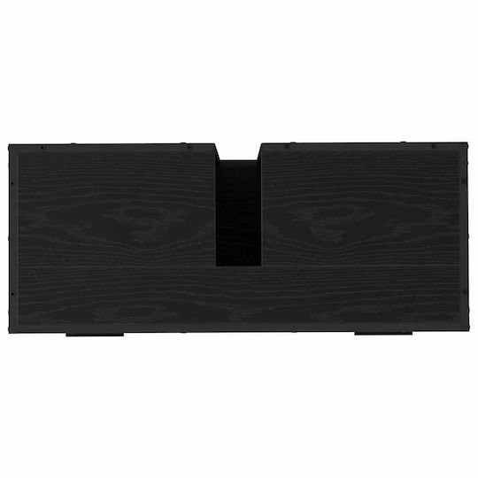 vidaXL Waschtisch mit Waschbecken L80xB33xH60cm Black Oak