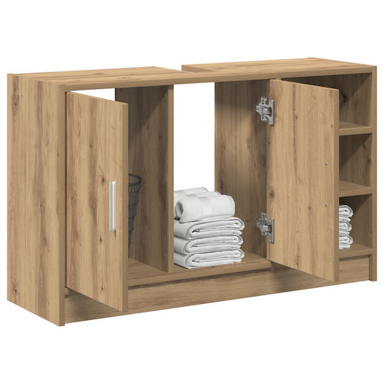 vidaXL Blat fără Lavoar L90xW29xH55cm Oak