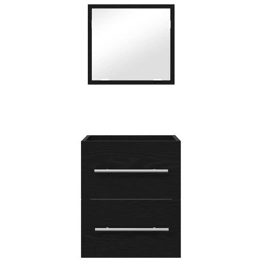vidaXL Шкаф без Мивка Д41xШ38.5xВ48см Black Oak