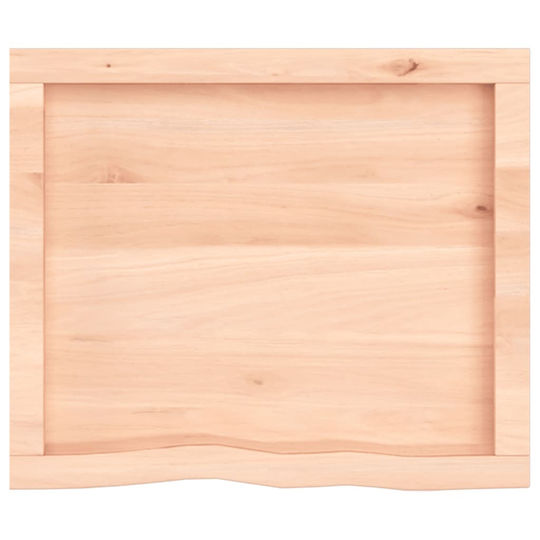 vidaXL Countertop without Sink L60xW50xH4cm Raw solid wood
