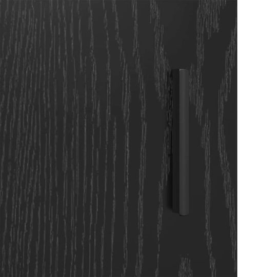 vidaXL Waschtisch mit Waschbecken L90xB33xH60cm Black Oak