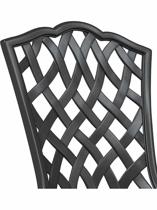 Dining Room Set for Small Outdoor Spaces 3 Pieces Black