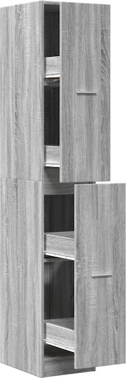 Vidaxl Συρταριέρα Γενικής Χρήσης Γκρι Sonoma 30x41x174 5cmεπεξ Ξύλο 1 Τεμ Γκρι Vidaxl Συρταριέρα Γενικής Χρήσης Γκρι Sonoma 30x41x174 5cmεπεξ Ξύλο 1 Τεμ Γκρι