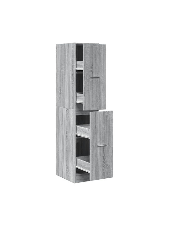 Office Storage Drawer Grey Sonoma L30xW41xH144.5cm