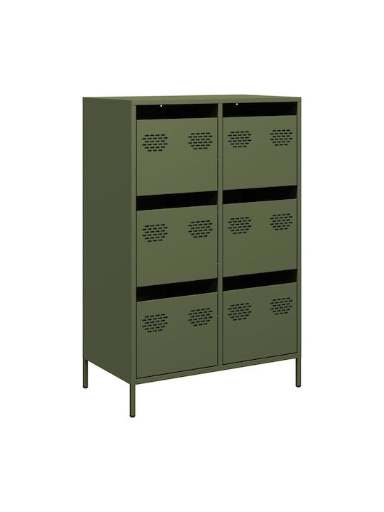 Office Storage Metal Drawer Green olive oil L68xW39xH101.5cm