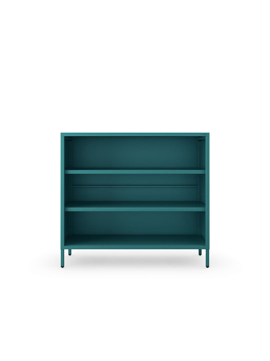 Bibliotecă Sea Turcoaz 100x90x35 cm