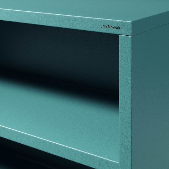 Modern Luca Sea Bookcase Turquoise 100x90x35cm