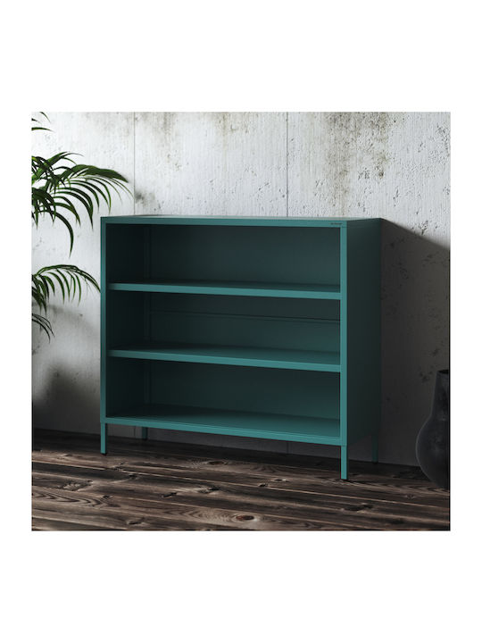 Bibliotecă Sea Turcoaz 100x90x35 cm