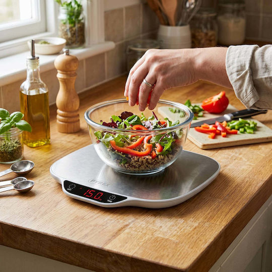 Pyrex XL SB-720 Digital Kitchen Scale up to 15kg Inox