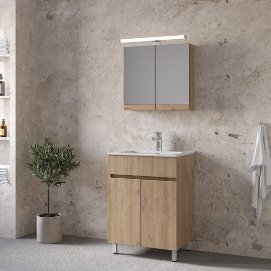 Έπιπλο Royal Toledo 100 Walnut 101x46x72cm Βάση Νιπτήρας