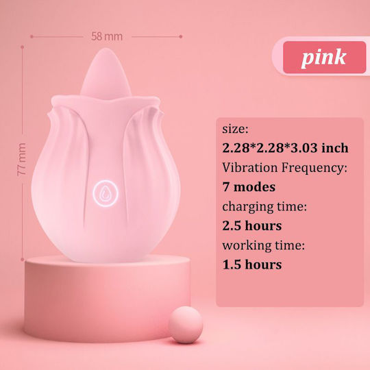 APH La Lolita Amsterdam Love Blooms Vibrator G-Spot Pink