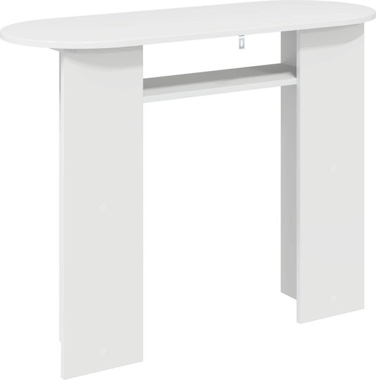 Wooden Console White L100xW39.5xH75cm