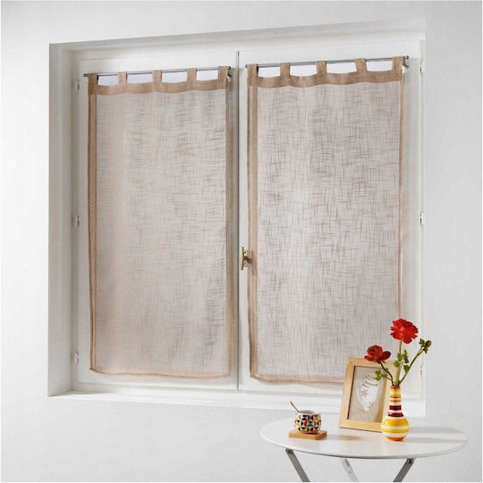 Douceur d'Intérieur Σετ Haltona Παραθύρου με Τρέσα Καφέ 60x160εκ. Douceur d'Intérieur Σετ Haltona Παραθύρου με Τρέσα Καφέ 60x160εκ.