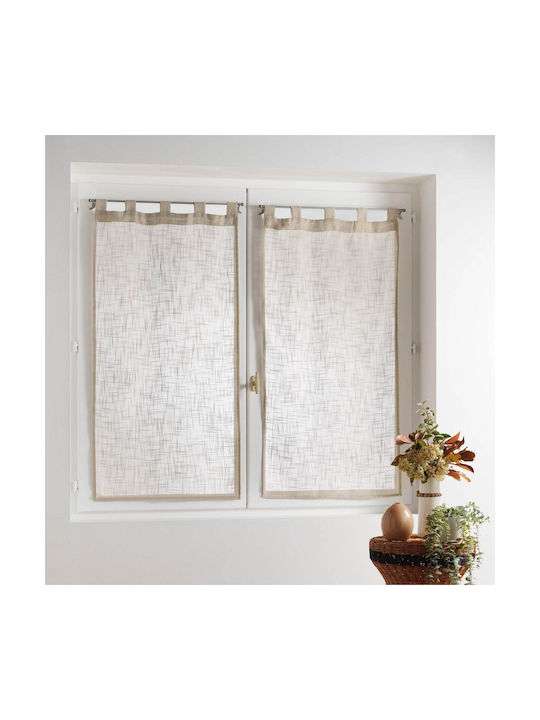 Douceur d'Intérieur Haltona Brown Window Curtain Set with Pencil Pleat 60x160cm