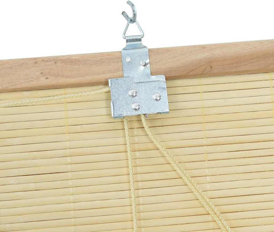 vidaXL Κουρτίνα Παραθύρου με Τρέσα Καφέ 120x160εκ.