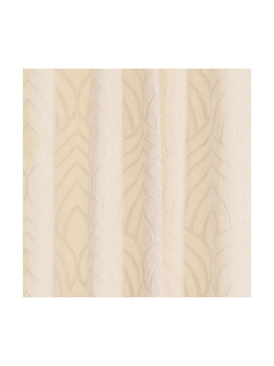 Draperie Easy Home Bugle 270x140cm Bej cu Bandă