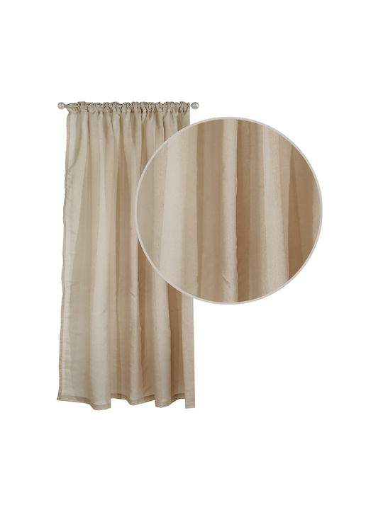 Das Home Curtain With Pencil Pleat 2197 Beige 300x270cm