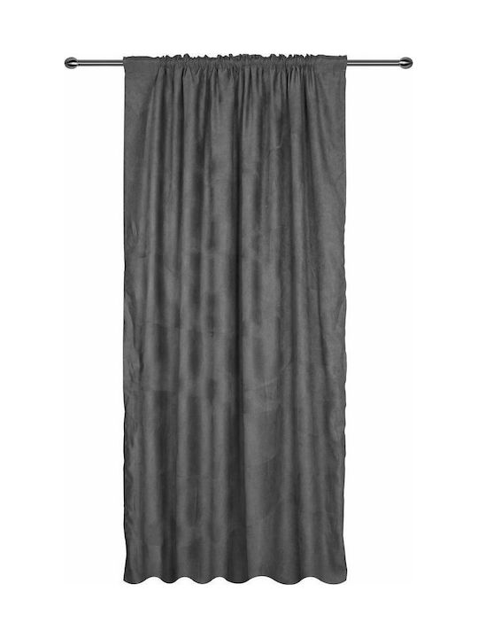 Artisti Italiani Perdea Cu Coafură Suede Gri Închis 140x270cm