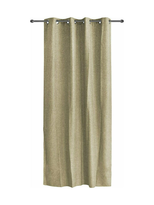 Artisti Italiani Vorhang mit Grommets Trieste Beige 140x260cm