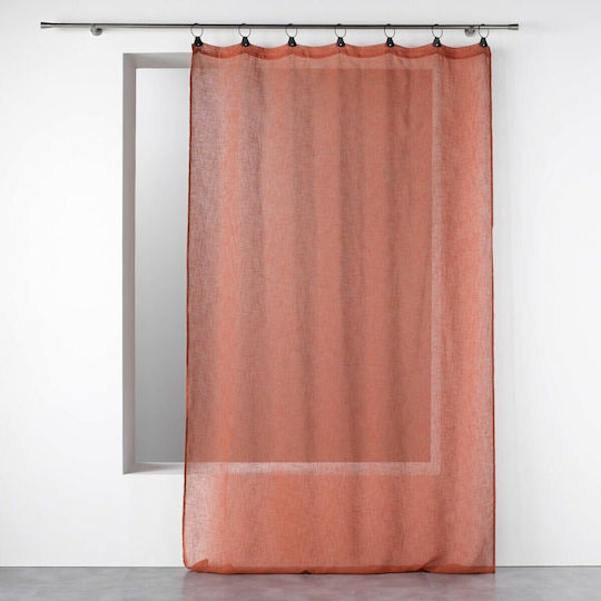 Douceur d'Intérieur Tisse Linka cu Capse Portocaliu Teracotă 140x240 cm Douceur d'Intérieur Tisse Linka cu Capse Portocaliu Teracotă 140x240 cm