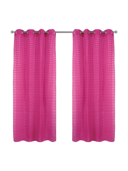 Das Home Vorhang mit Grommets 2084 Fuchsie 140x260cm