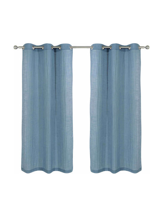 Das Home Curtain with Grommet 2136 Light Blue 140x280cm